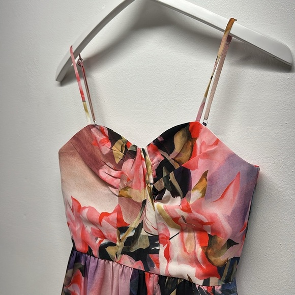 Corey Lynn Calter Daybreak Dress Sleeveless Floral Midi Anthropologie Size 2 - Picture 5 of 8